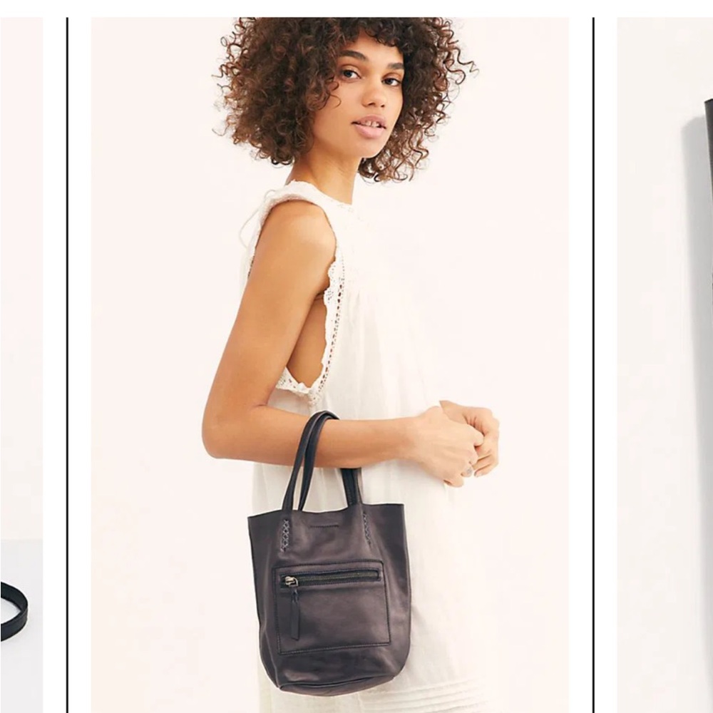 Free People Black Tote Bag